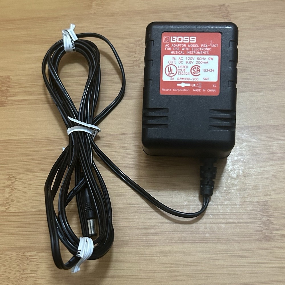 Boss Roland PSA-120T 9v 9.6v 200mA OEM Guitar Effect Pedal Power Supply Adapter